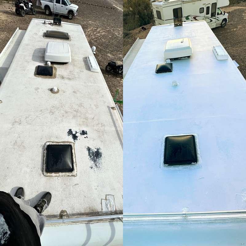 Before & After: NEW ROOF RESEAL!!! 