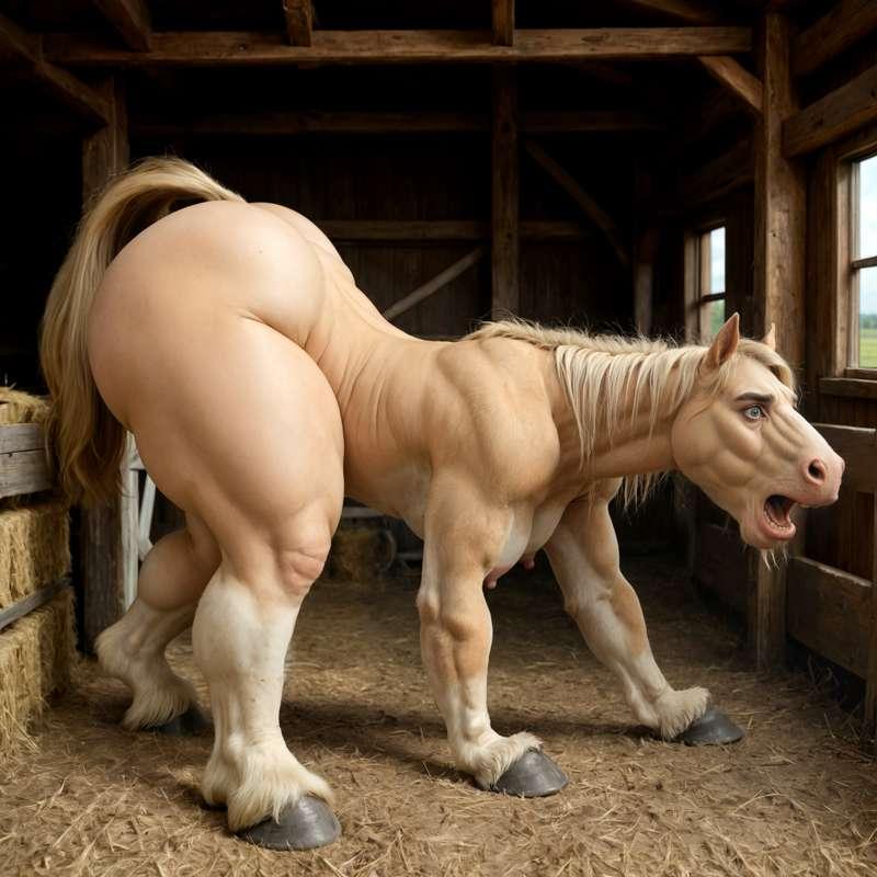 [Story] An Unusual Service - Forced Horse TF