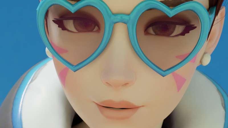D.Va enjoying summer vacation (8 images | 4k)