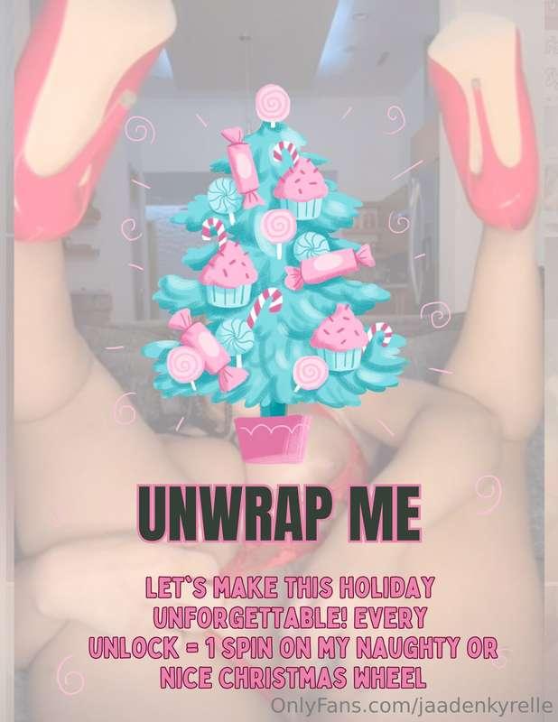 UNwrap me? 🥺The countdown beings TODAY! 13 days = 13 orgasms..