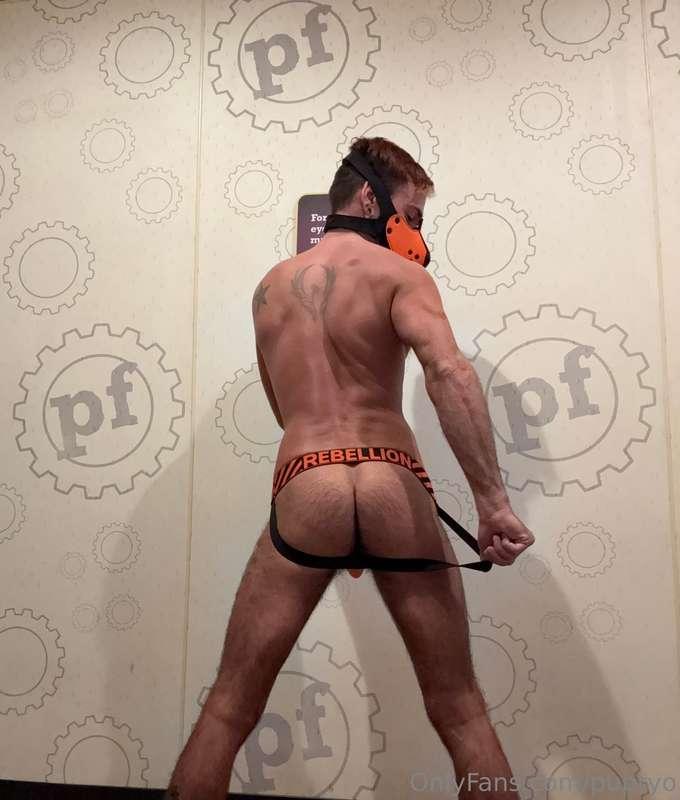 Leg and glute day has this puppy feeling cheeky. 