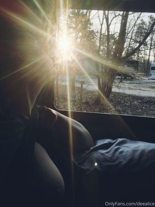 Enjoyed the evening sunset. 🌄⛺