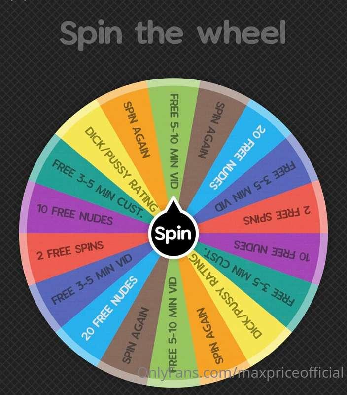 **FREE SPIN FRIDAY**
PM me to get your free spin! Or
Tip my ..