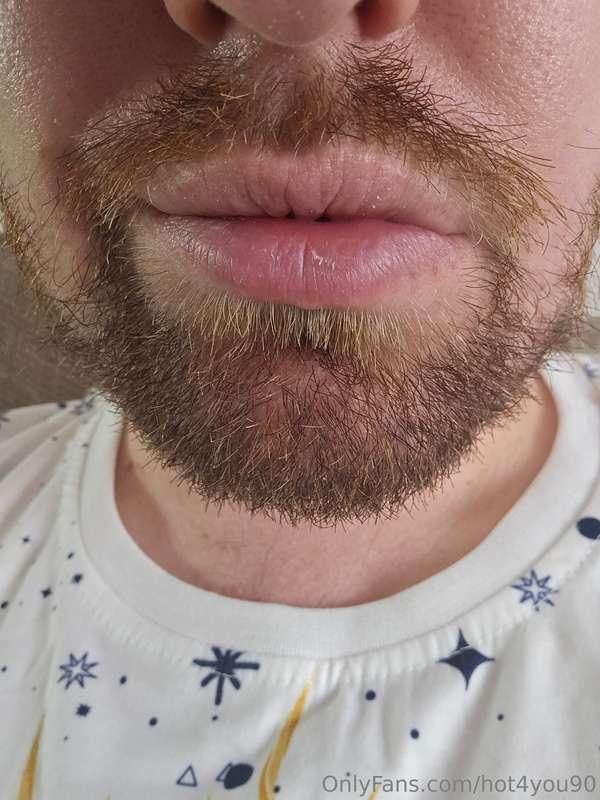 Kiss these lips, I'll then part them for your cock. 