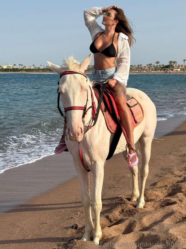 Always dreamed of riding a horse by the ocean and today it c..