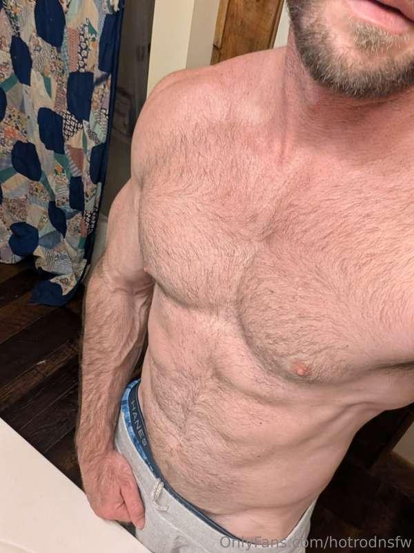 I think this is the most hair my chest has had in a few year..