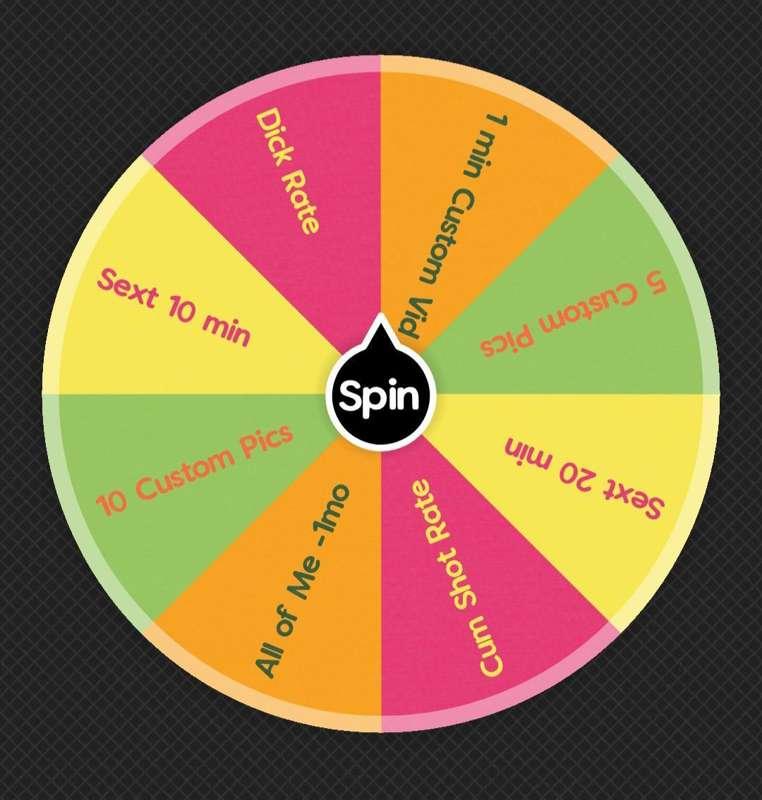 Let's have some fun!
Spin the wheel and see what you win 😍

$5 per spin

#sexy #naughty #porn #female #woman 