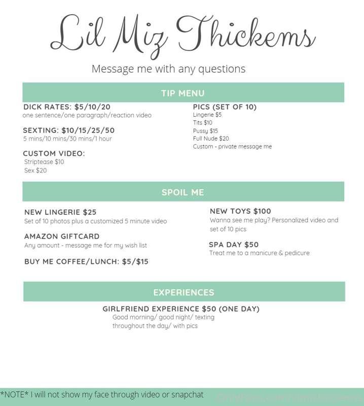 I created a Tip Menu for those that have been asking. If you..