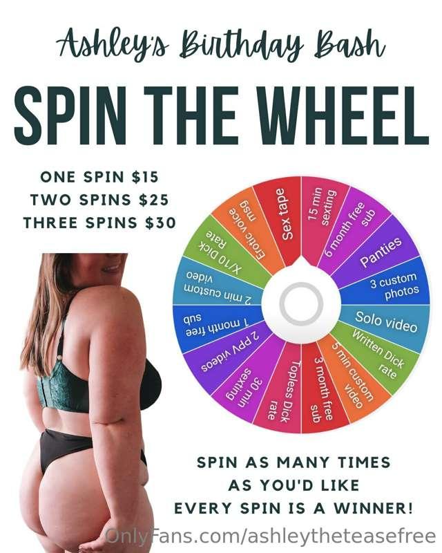 ✨ SPIN THE WHEEL ✨
Feeling lucky? Spin the Wheel and see wha..
