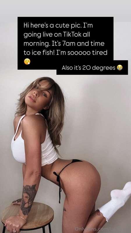 I’ll be wearing a bikini top on live on TikTok!!! Maybe I’ll..