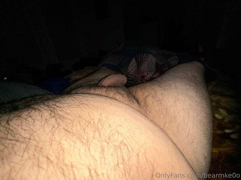 Careful he gets hard when you wake him up 😈🐻