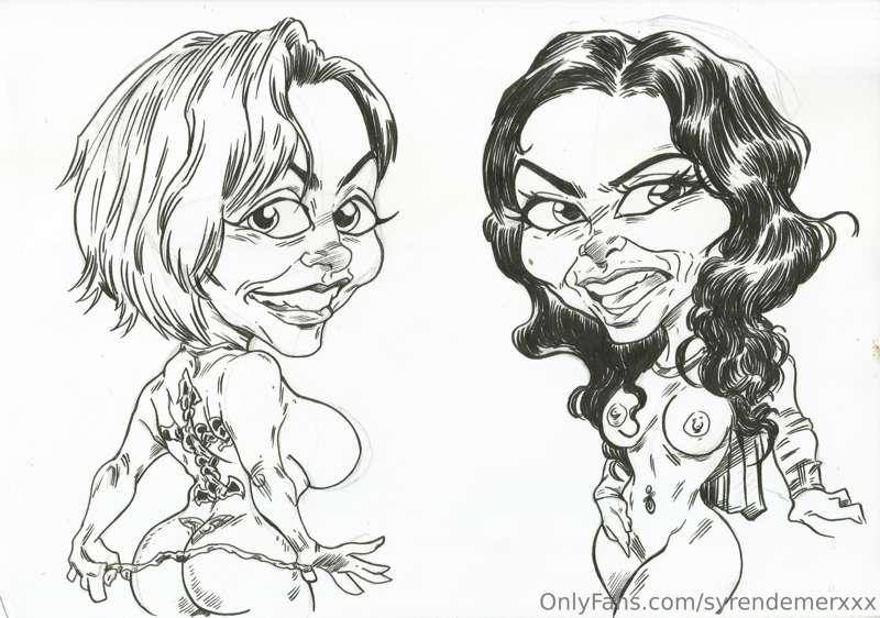 This is an amazing  caricature of @deewilliams & myself! 😋