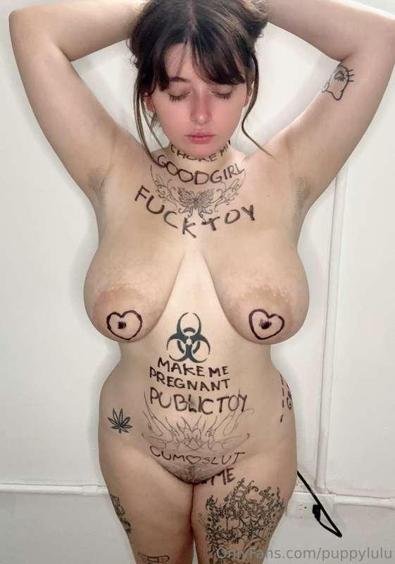 my owner gave me extra tattoos for free >:3 it's because im ..