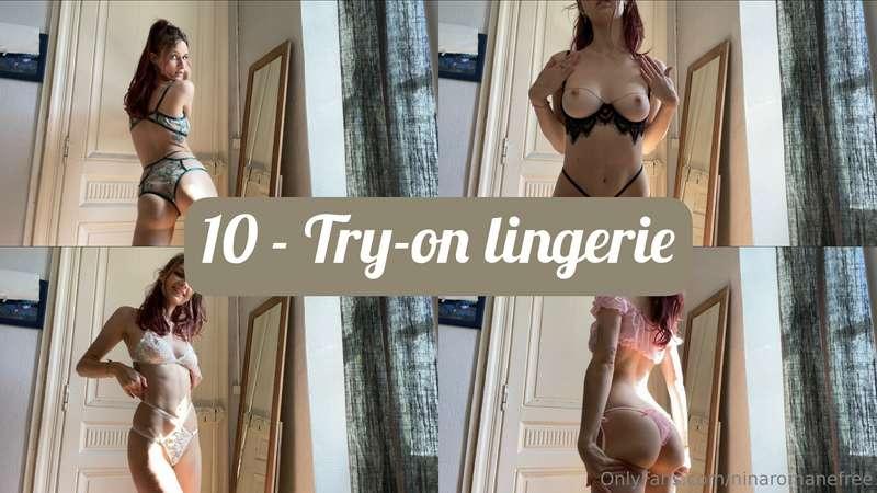 Try-on lingerie dancing on Pink Floyd