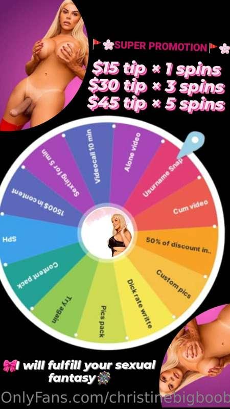 Spin my wheel 🎡 ready for win?🔥😏 Just spin and start to win!..