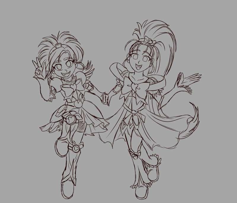 Cure Bright and Cure Windy (WIP)