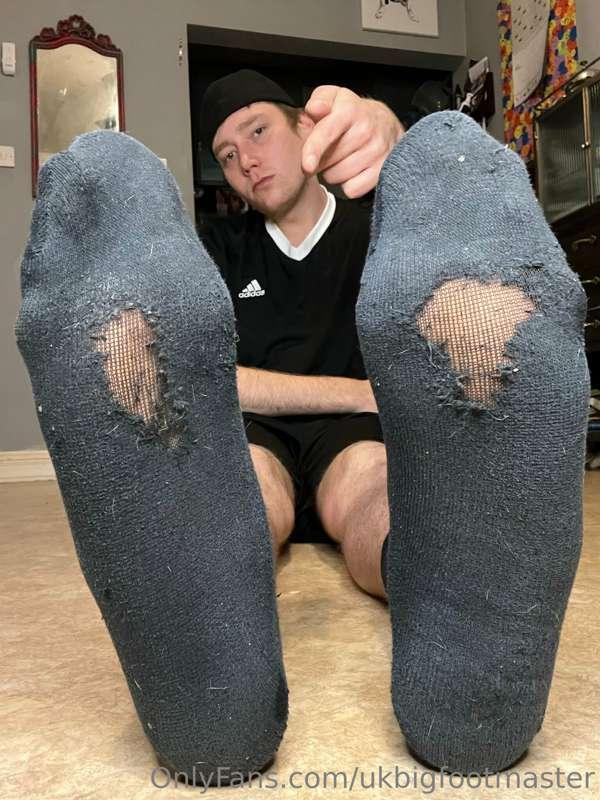 Sweaty, black socks ONLY - very worn - 10.5 min!! 

I talk a..