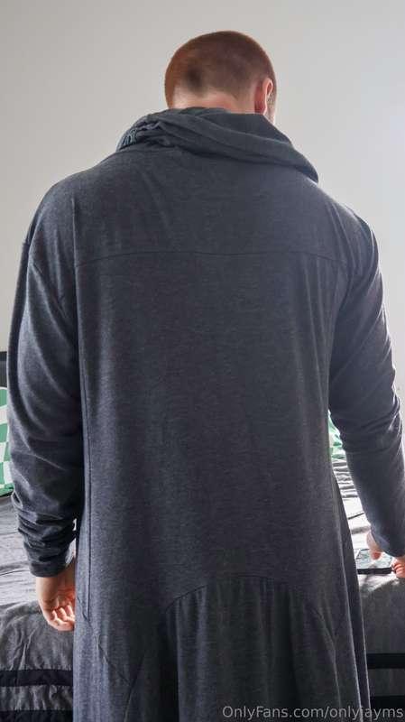 I was about to fold some laundry, but decided to put on a li..