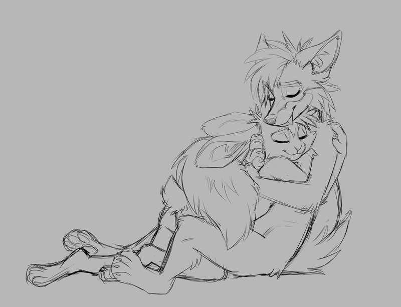 Snuggles (Patreon Only sketch!) 