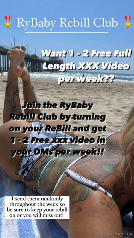 🫶🏻 JOIN MY FREE VIDEO CLUB 🫶🏻  🎖️ 𝑹𝒀𝑩𝑨𝑩𝒀 𝑹𝑬𝑩𝑰𝑳𝑳 𝑪𝑳𝑼𝑩 🎖️ Want..