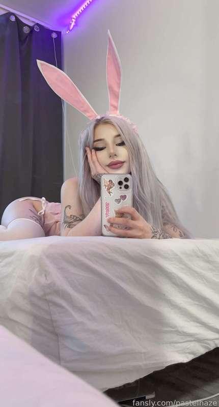 Felt cute in my bunny girl outfit 🐰💖