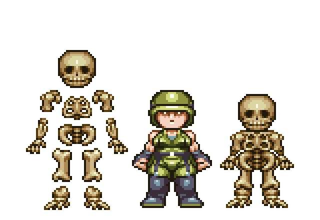 Soli and her skeleton
