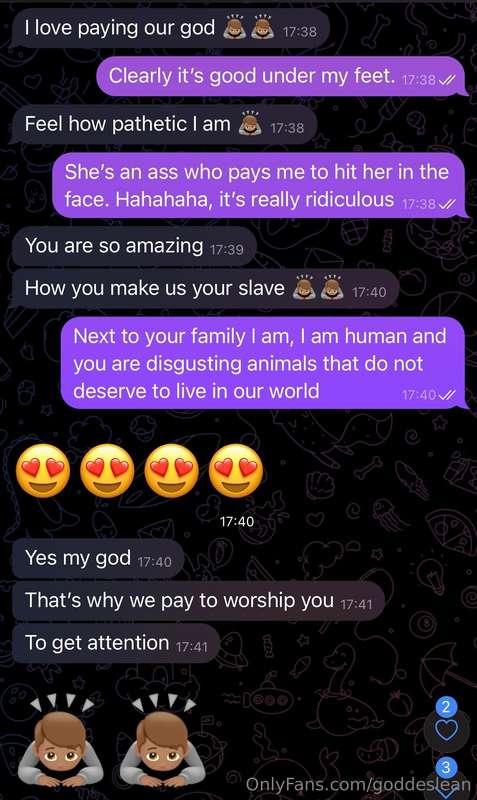 I present to you my pathetic Muslim 😈😈, he is my slave 2 yea..