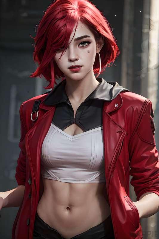 HP070 - 4K Vi (Arcane) League of Legends 英雄联盟 アーケイ (40 Images)