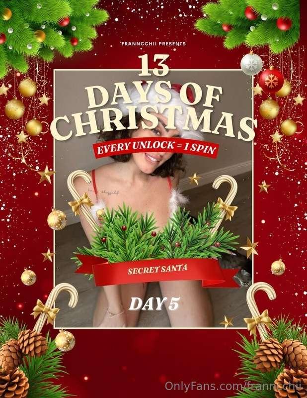 13 Days of Christmas🎄 DAY 5Every Unlock = 1 SpinCum sit on m..
