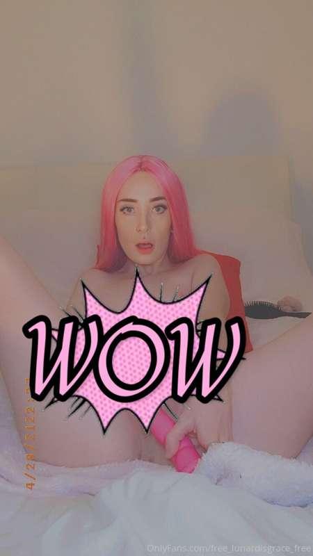 WOW. action shots are the best shots 💕 I got this dildo as a..