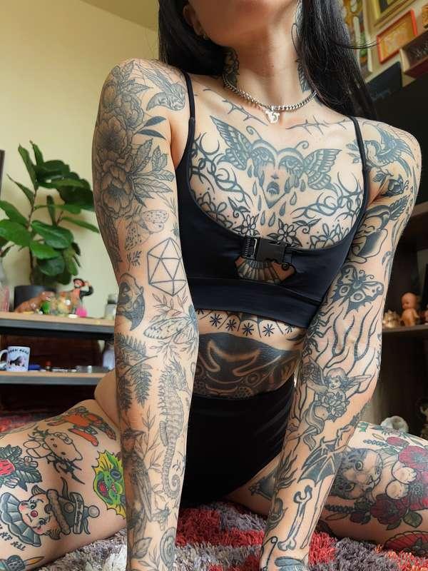 is it just me or do my new tattoos make my nipples look EVEN..