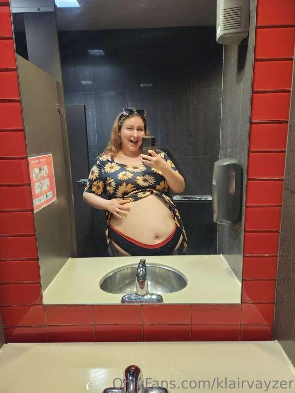 You can't NOT go inside McDonald's bathroom to take a mirror..