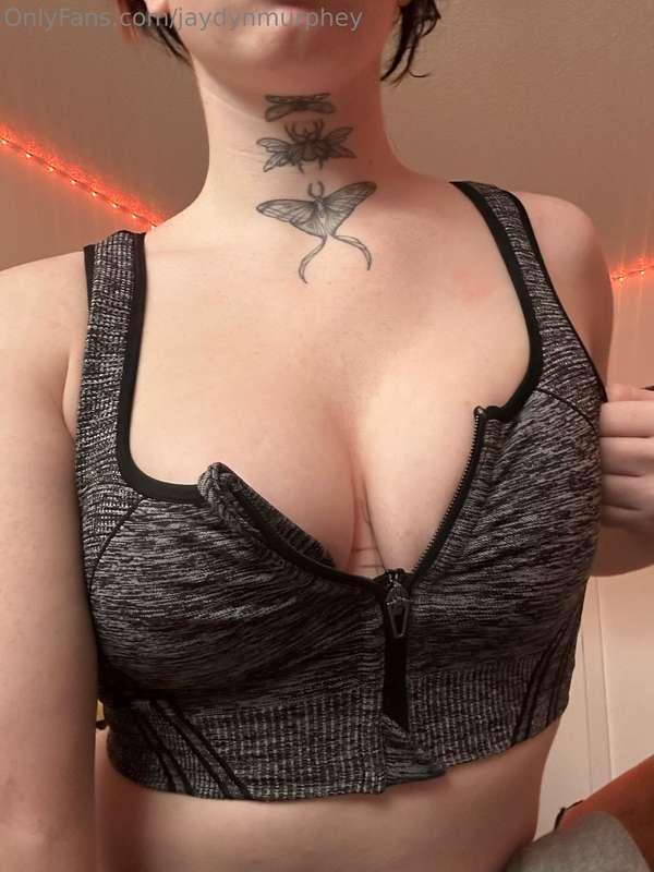 boobies in a sports bra ;p