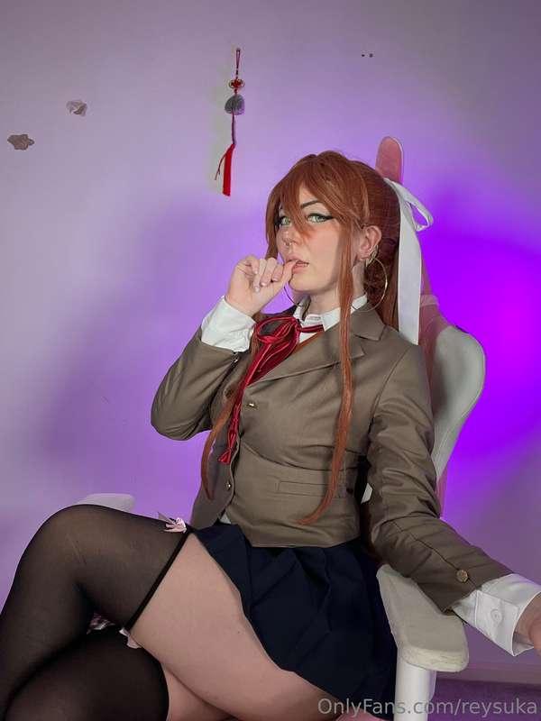 does the idea of fucking me while cosplaying monika turns yo..