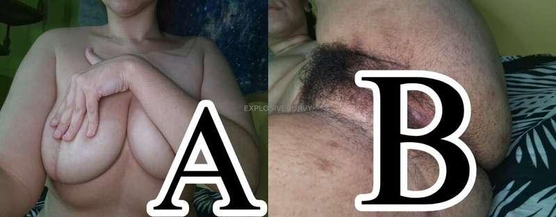 ¿A or B?😲No hay mucho más que decirTetitas sabrosas o un coñ..