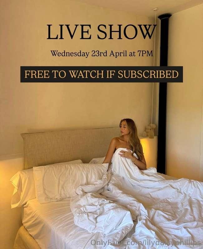 this wednesday at 7pm British summer time 