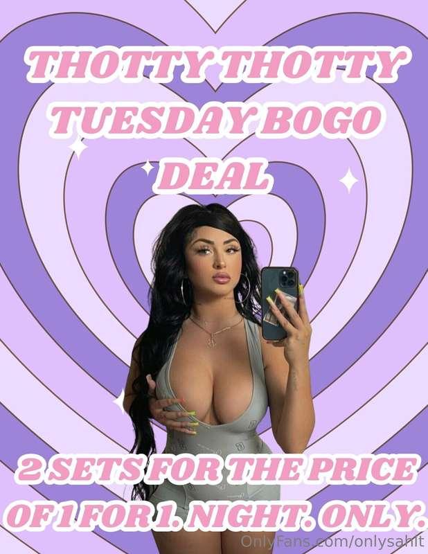 TONIGHT. THE DEAL OF A LIFETIME. 24 HRS ONLY. RUN TO YOUR DM..