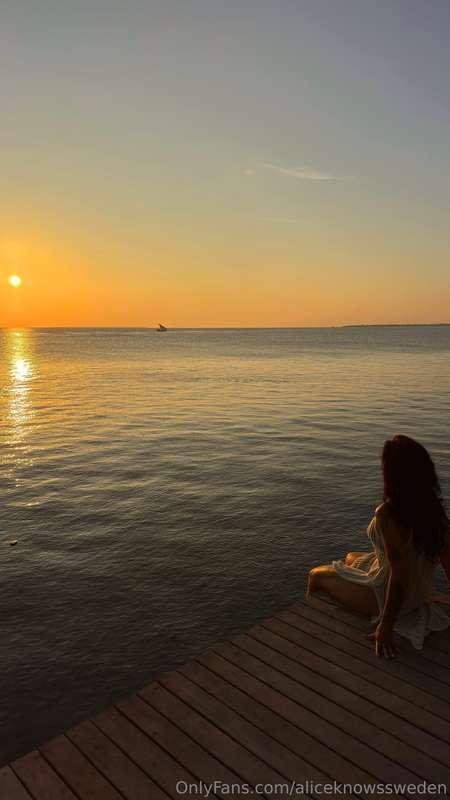 From my trip..would you take a dip with me under the sunset?..