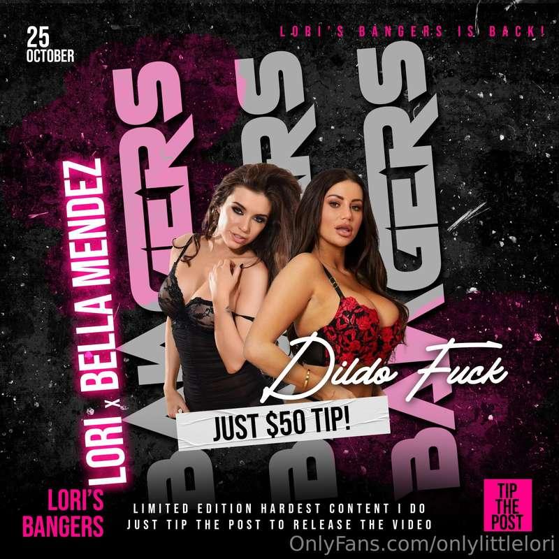BRAND NEW DILDO FUCKING WITH BELLA MENDEZ AS LORI'S BANGERS ..