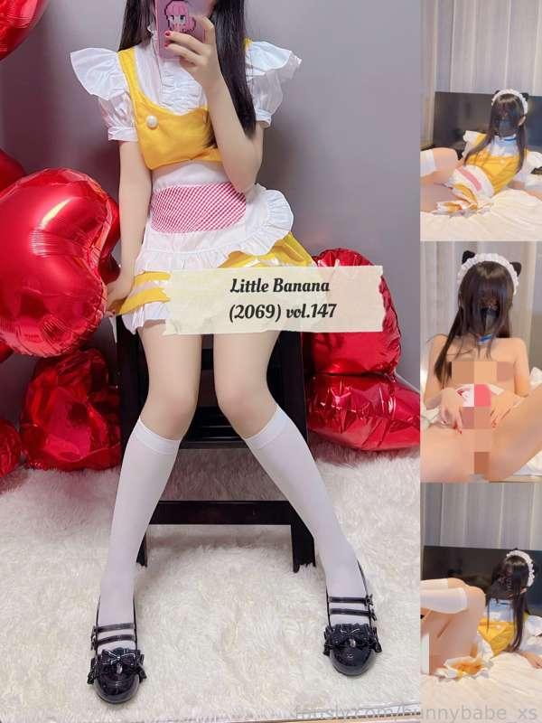 Little Banana (2069) vol.147
Dress: yellow maid dress
Video: 6mins 43sec
Tags: #dildoplay #measurement #ruler #kitty #maid #maidcosplay #masturbate 
