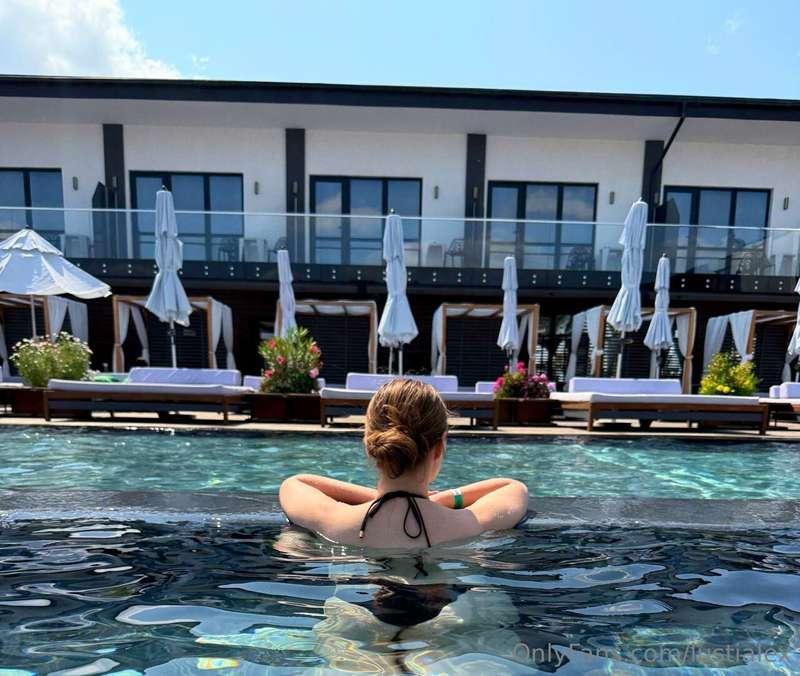 Just what I needed — a perfect day by the pool 💦☀️Crystal cl..