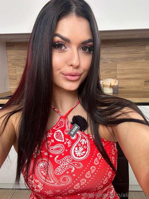 In a world of black and white, my beauty in red shines. Eleg..