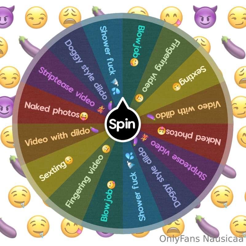 𝐒𝐩𝐢𝐧 𝐭𝐡𝐞🥵 NAUGHTY WHEEL 🥵  Wanna treat your favorite hot gir..