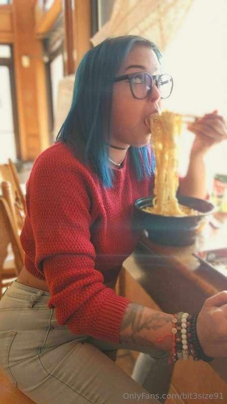 Finally got a break to eat yesterday after the photoshoot. T..