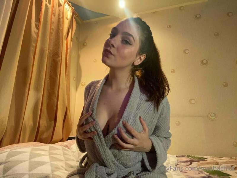 I just got out of the shower, honey😋Do you want me to take o..