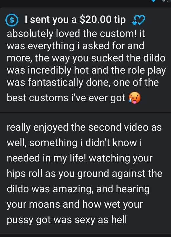 I love hearing about how much I turn you on 💘🥰Plus customs a..