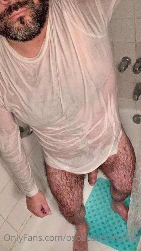 I take a shower and I forgot to took off my pijamas, wanna s..