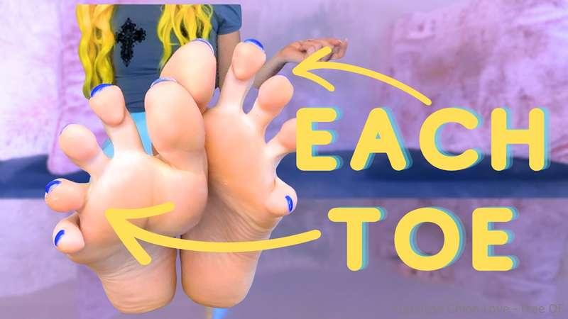 ✨ Worship Each Toe JOI ✨Well l0ser... you already live for m..