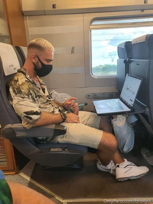 Best way to make that trip interesting, pull your dick out a..
