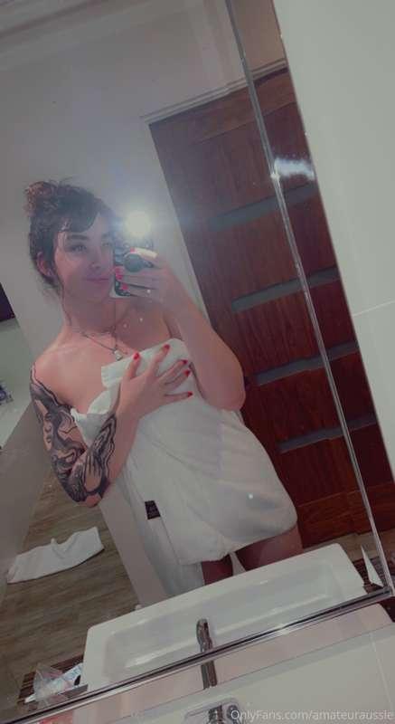 Swipe to drop the towel